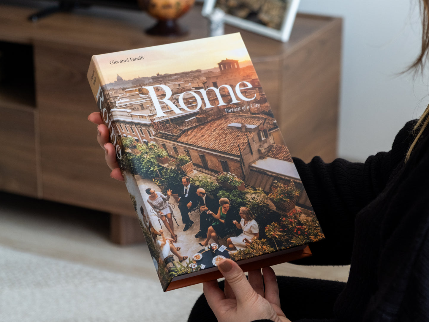 Vintage Roma Dekoratif Sahte Kitap Kutusu