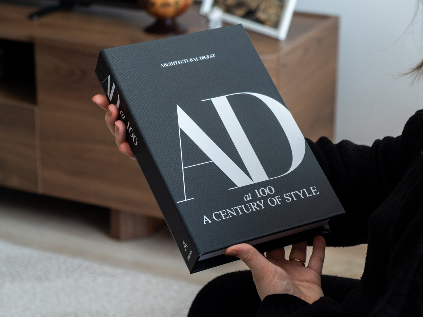 Siyah Architectural Digest at 100 Dekoratif Sahte Kitap Kutusu