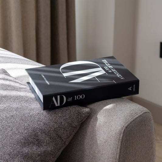 Siyah Architectural Digest at 100 Dekoratif Sahte Kitap Kutusu